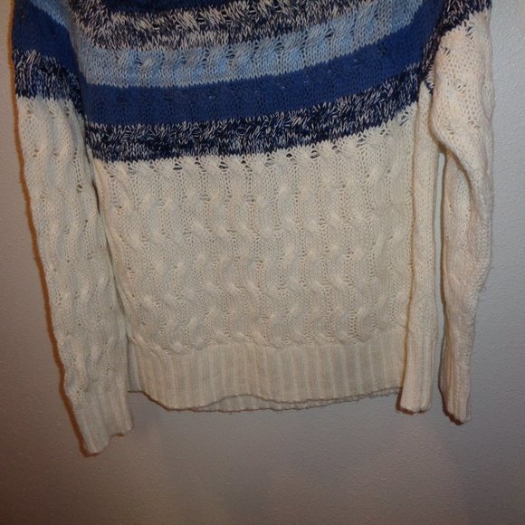 CHAPS Sweater Size Large Blue & White - Picture 3 of 9